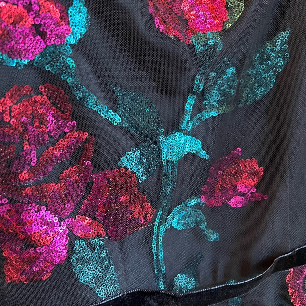 NWT Revolve PARKER BLACK LABEL Midi Beaded Sequin Gown Size 4 Helena Combo $598 - Picture 7 of 11